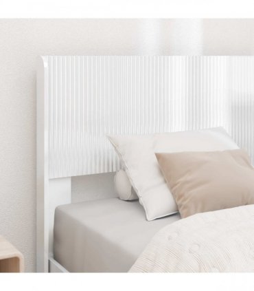 vidaXL Headboard High Gloss White PB