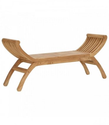 vidaXL Garden Bench 2 -Seater 126 cm Solid Teak Wood Natural