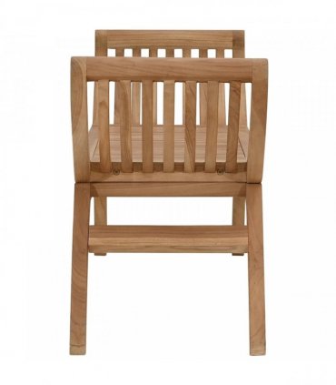 vidaXL Garden Bench 2 -Seater 126 cm Solid Teak Wood Natural