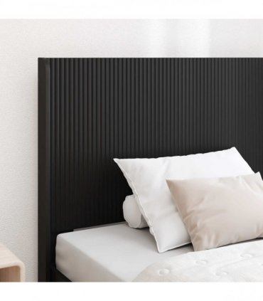 vidaXL Headboard Black Engineered Wood