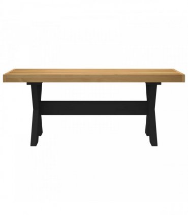 vidaXL Dining Bench NOAIN 120 x 41 x 45 cm Solid Pine Wood Natural