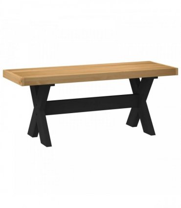 vidaXL Dining Bench NOAIN 120 x 41 x 45 cm Solid Pine Wood Natural