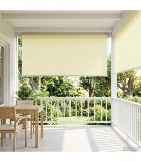 vidaXL Outdoor Roller Blind UV Protection Cream 165 x 230 cm (W x H)