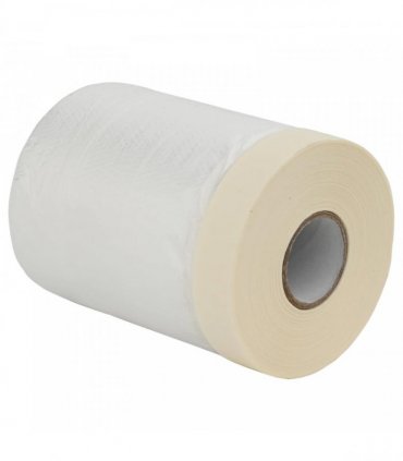 vidaXL Dust Sheet with Adhesive Tape 6 pcs Transparent 30 x 3300 cm