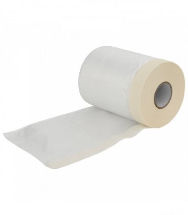 vidaXL Dust Sheet with Adhesive Tape 6 pcs Transparent 30 x 3300 cm