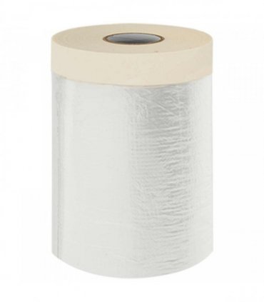 vidaXL Dust Sheet with Adhesive Tape 6 pcs Transparent 30 x 3300 cm