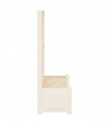 vidaXL Big Planter with Trellis White 99.5 x 43 x 133.5 cm PP
