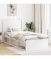 vidaXL Headboard White Engineered Wood