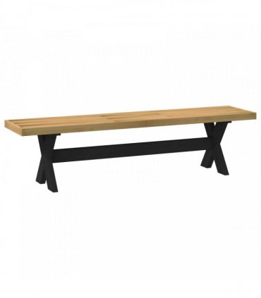 vidaXL Dining Bench NOAIN 160 x 41 x 45 cm Solid Pine Wood Natural