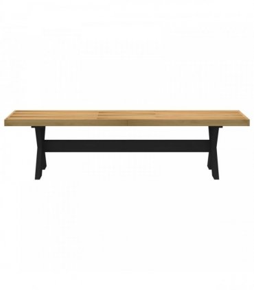 vidaXL Dining Bench NOAIN 160 x 41 x 45 cm Solid Pine Wood Natural