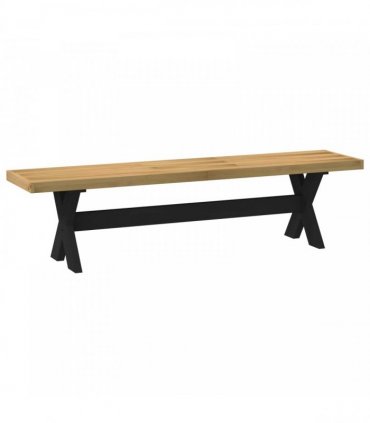 vidaXL Dining Bench NOAIN 160 x 41 x 45 cm Solid Pine Wood Natural