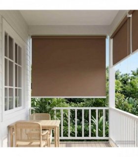 vidaXL Outdoor Roller Blind UV Protection Taupe 64 x 230 cm (W x H)