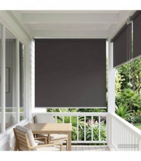 vidaXL Outdoor Roller Blind UV Protection Anthracite Polyester