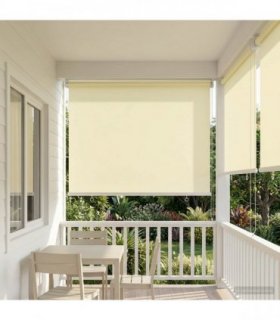 vidaXL Outdoor Roller Blind UV Protection Cream 64 x 230 cm (W x H)