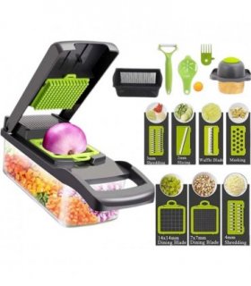 16 in 1 Vegetable Chopper Fruit Salad Mandolin Slicer Food Dicer Cutter Peeler