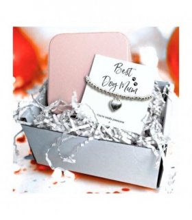 Best Dog Mum Bracelet & Jewellery Box Gift