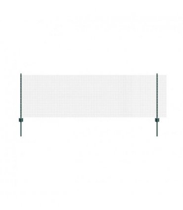 vidaXL Fence with Post Green