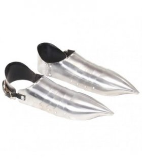 vidaXL Medieval Knight Armour Sabatons Replica LARP Silver Steel