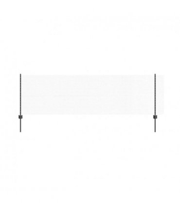 vidaXL Fence with Post Grey
