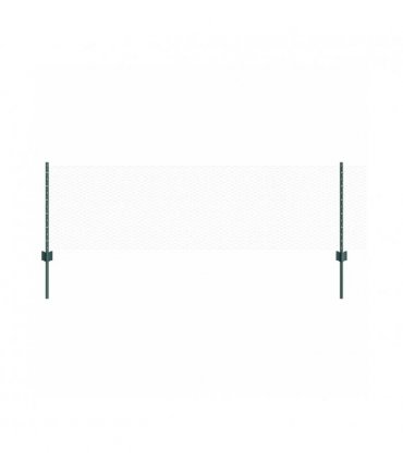 vidaXL Fence with Post Green