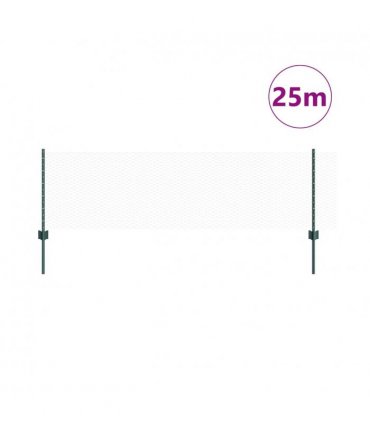 vidaXL Fence with Post Green