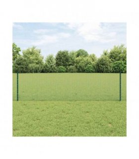 vidaXL Fence with Post Green