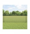 vidaXL Fence with Post Grey