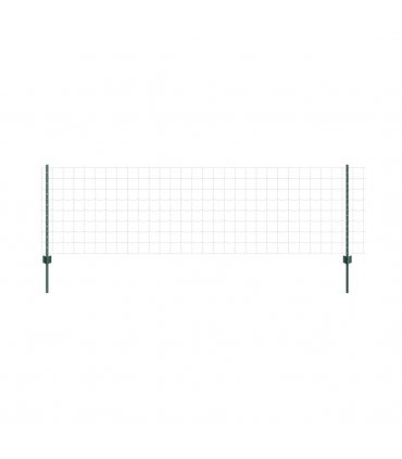 vidaXL Fence with Post Green