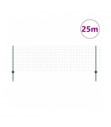 vidaXL Fence with Post Green