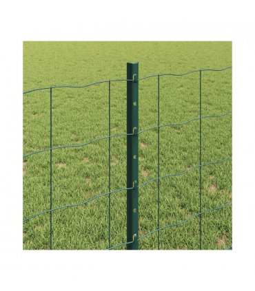 vidaXL Fence with Post Green