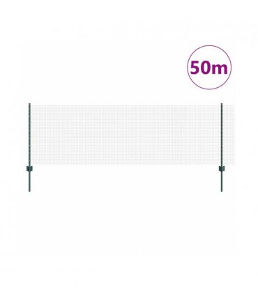 vidaXL Fence with Post Green