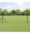 vidaXL Outdoor Welded Wire Fence Ground Fix 25 x 0.5 m Green Mesh