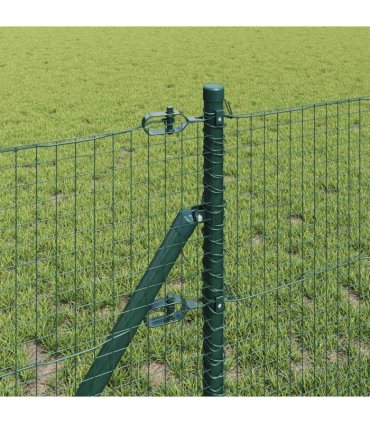 vidaXL Outdoor Welded Wire Fence Ground Fix 25 x 0.5 m Green Mesh