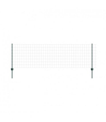 vidaXL Fence with Post Green