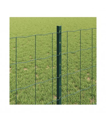 vidaXL Fence with Post Green