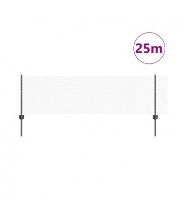 vidaXL Fence with Post Grey