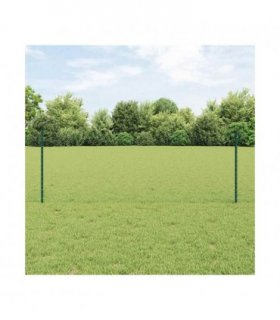 vidaXL Fence with Post Green