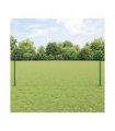 vidaXL Fence with Post Green