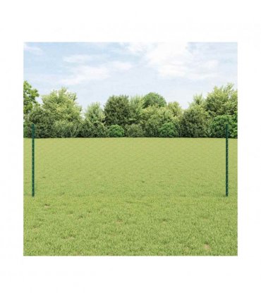 vidaXL Fence with Post Green