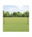 vidaXL Fence Post 22 pcs Grey 120 cm Steel