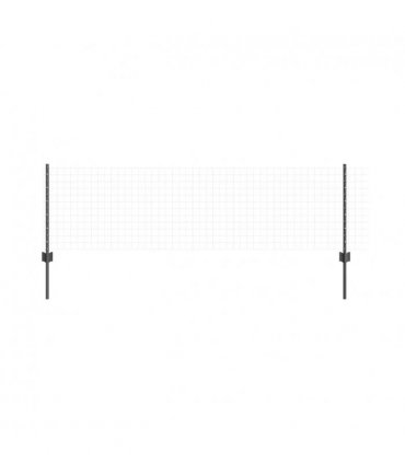 vidaXL Fence Post 22 pcs Grey 100 cm Steel