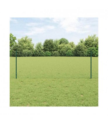 vidaXL Fence with Post Green
