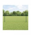 vidaXL Fence with Post Green