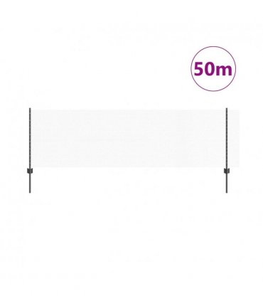 vidaXL Fence with Post Grey