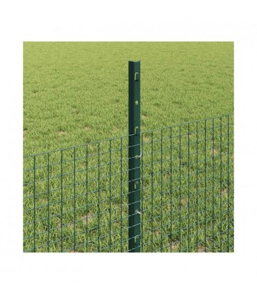 vidaXL Fence with Post Green