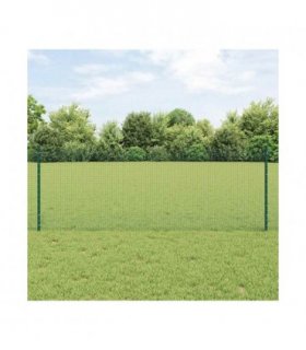 vidaXL Fence with Post Green