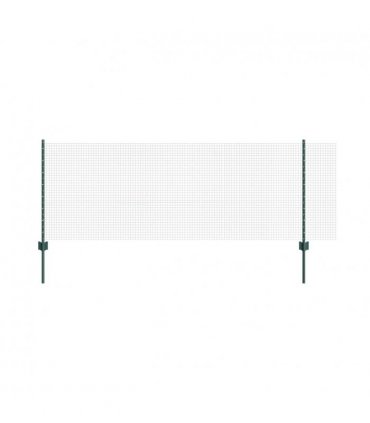 vidaXL Fence with Post Green