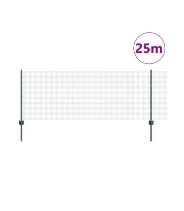 vidaXL Fence with Post Green