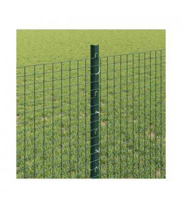 vidaXL Fence with Post Green