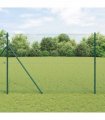 vidaXL Outdoor Welded Wire Fence Ground Fix 10 x 1.5 m Green Mesh